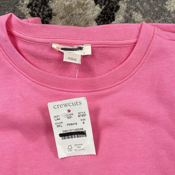 crewcuts Girls' ruffle-sleeve sweatshirt-dress - Picture 3 of 6